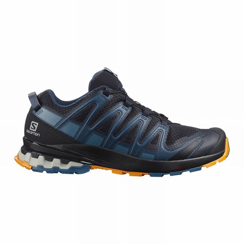 Salomon XA PRO 3D V8 Zapatillas Trekking Hombre - Azul Marino / Azules - Colombia (54706-MJGY)